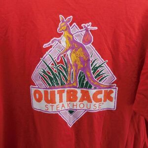Vintage Outback Steakhouse T-Shirt Mens L Kangaroo Graphic 90s Tee